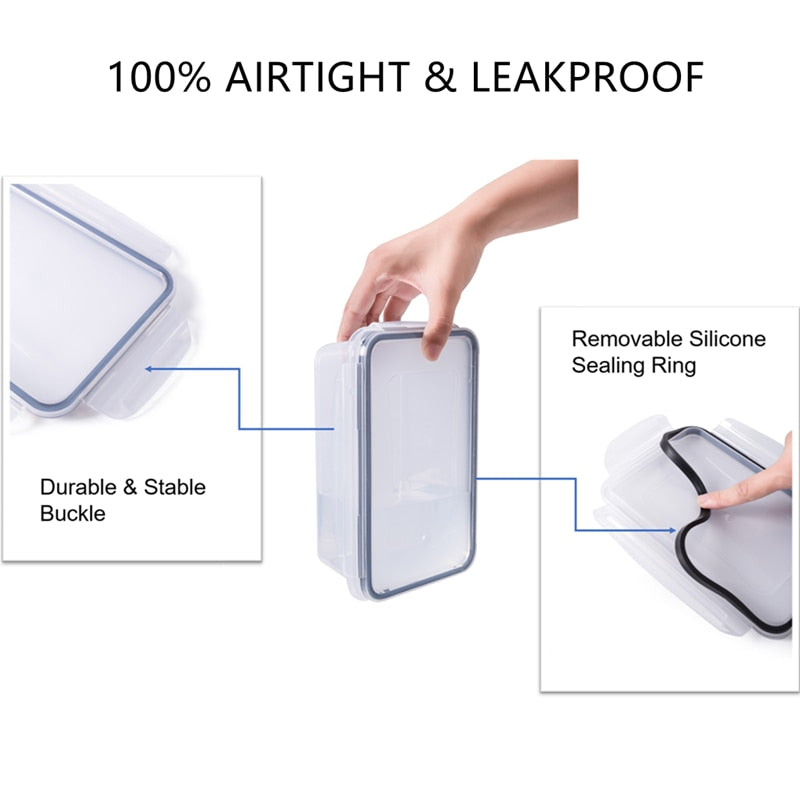 Airtight Food Storage Container with Snap Lock Lid