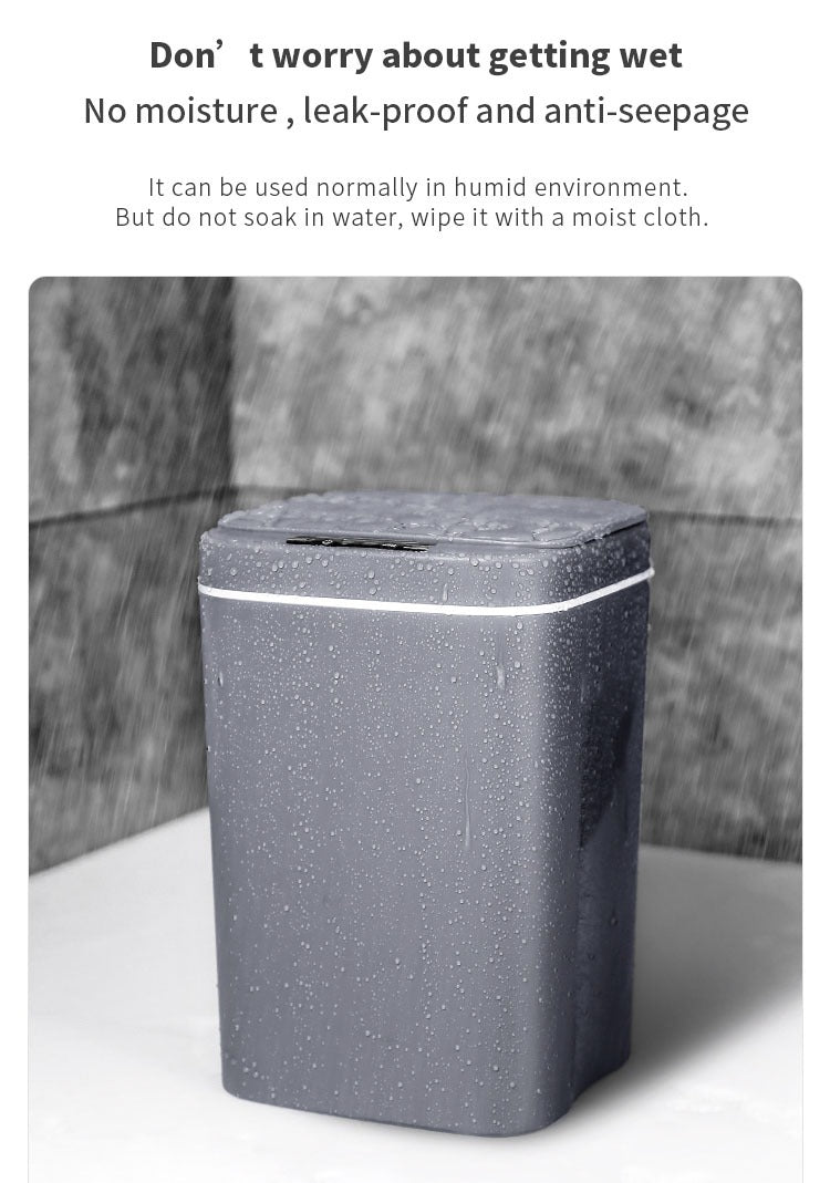 Sleek 16L Touchless Sensor Trash Can for Your Home -Effortless Convenience: