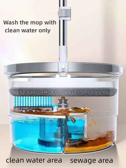 360-Degree Water Separation Mop with Bucket