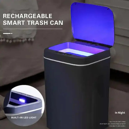 Sleek 16L Touchless Sensor Trash Can for Your Home -Effortless Convenience: