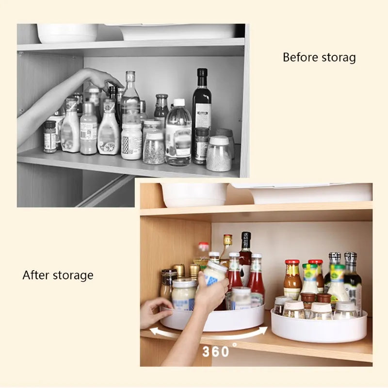 360 Degree Rotating Cabinet Organizer