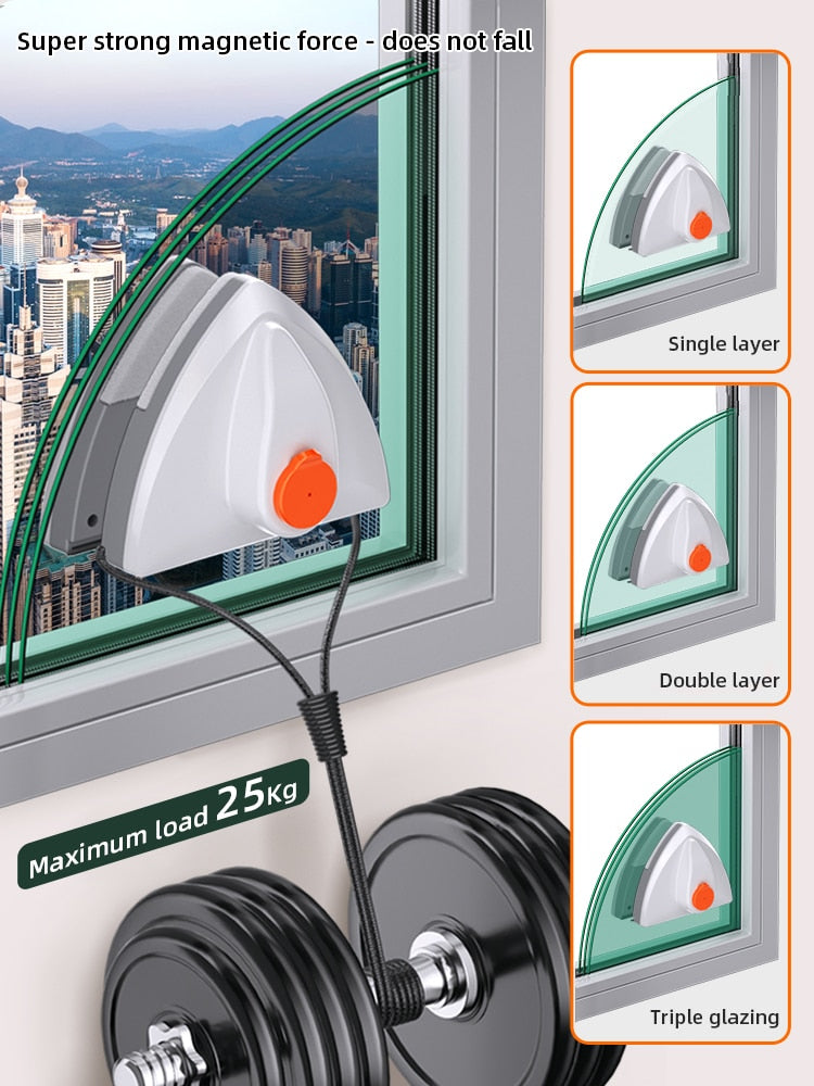 Double-Layer Magnetic Glass Window Cleaner