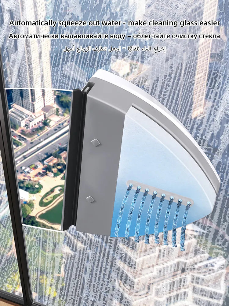 Double-Layer Magnetic Glass Window Cleaner